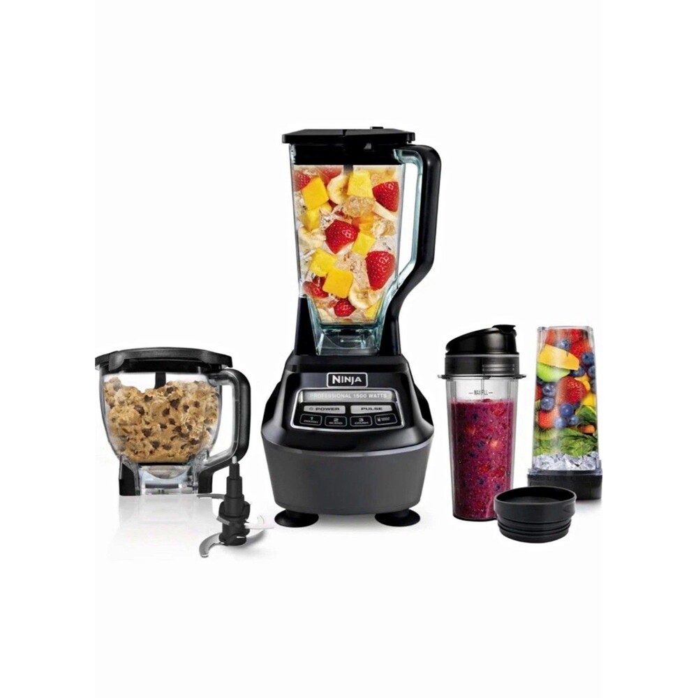 Ninja Professional 1500W Blender 72oz w/Pitcher Cups & Food Processor BL770